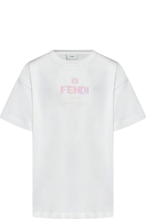 ガールズ トップス Fendi Fendi Kids T-shirts And Polos