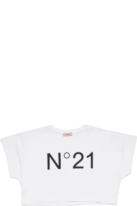 ガールズ トップス N.21 T-shirt Con Stampa
