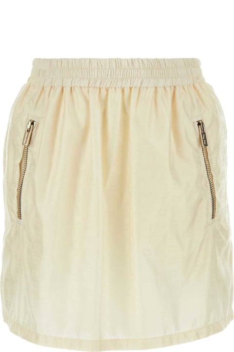 Fashion for Women Miu Miu Ivory Nylon Mini Skirt