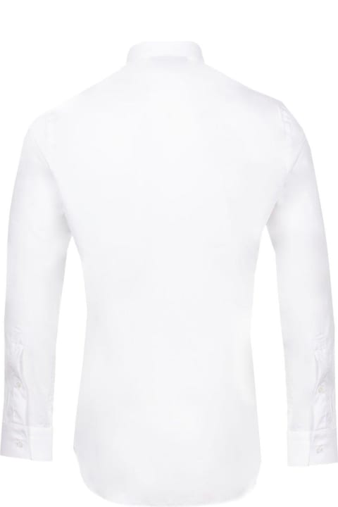 Philipp Plein Shirts for Men Philipp Plein Logo Plaque Long-sleeved Shirt