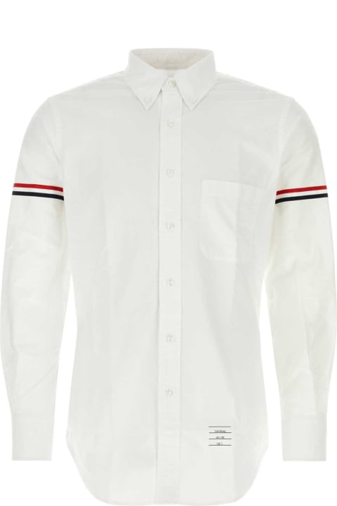 Thom Browne for Men Thom Browne White Piquet Shirt