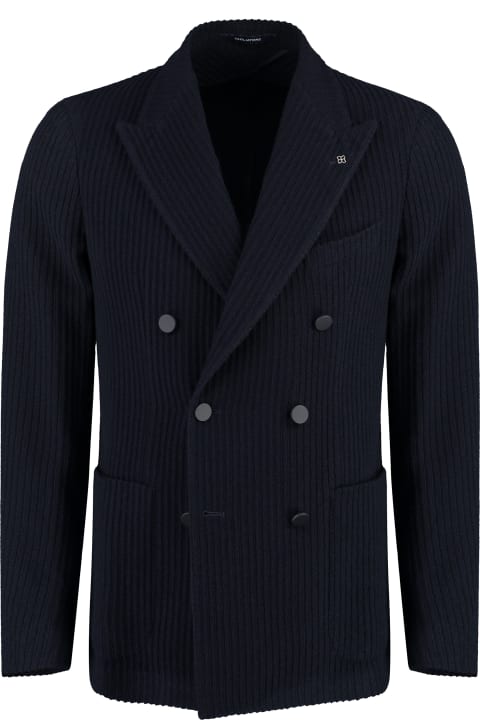 Tagliatore Coats & Jackets for Men Tagliatore Double-breasted Wool Blend Blazer
