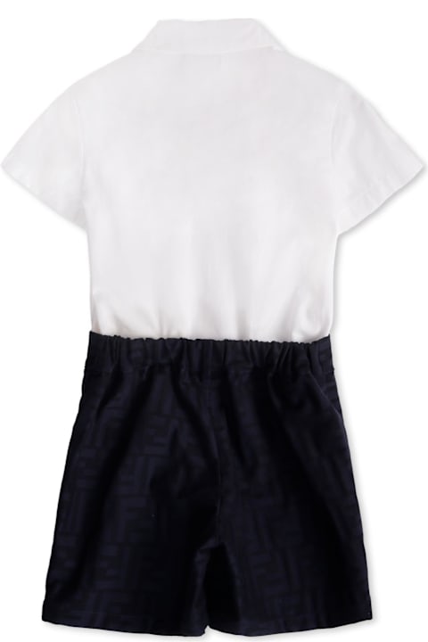 أدوات منزلية Fendi White And Blue Suit For Baby Boy