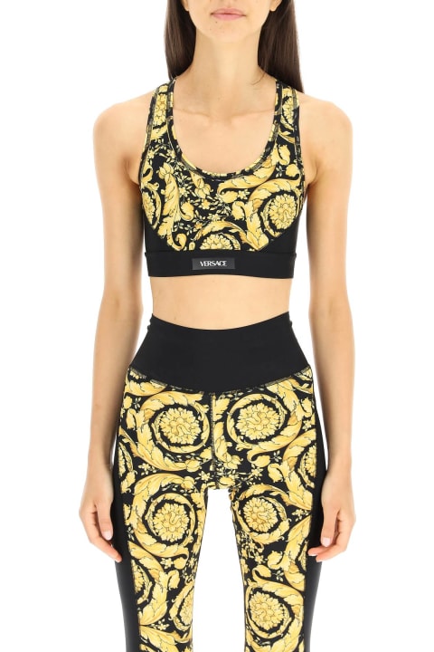Versace Clothing for Women Versace Barocco Print Cropped Sports Top