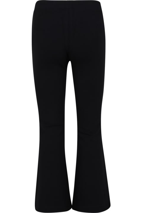 Moschino Bottoms for Girls Moschino Black Leggings For Girl With Logo