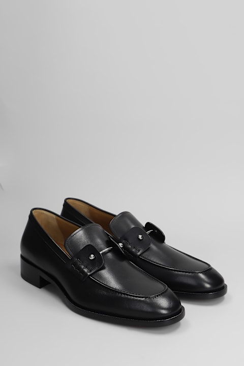 Christian Louboutin for Men Christian Louboutin Chambelimoc Loafers In Black Leather