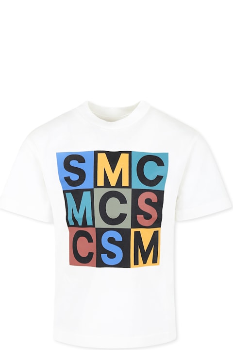 أدوات منزلية Stella McCartney Kids Ivory T-shirt For Boy