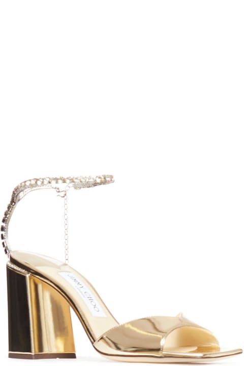 Fashion for Women Jimmy Choo Saeda Embellished Heeled Sandals