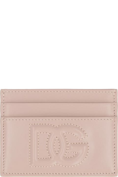 Dolce & Gabbana Wallets for Women Dolce & Gabbana Logo Detail Leather Card Holder