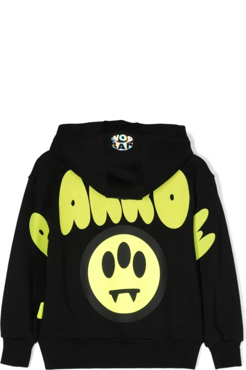 Sweaters & Sweatshirts for Boys Barrow Black Hoodie With Front And Back Logo