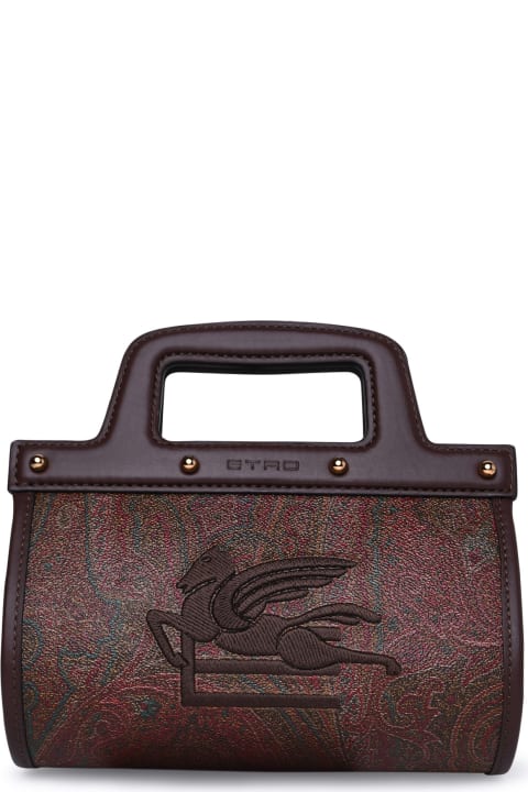 Etro for Women Etro Brown Leather Blend Bag