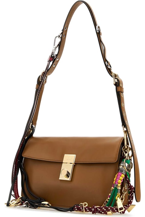Homeware Prada Caramel Leather Small Prada Soft Sound Shoulder Bag