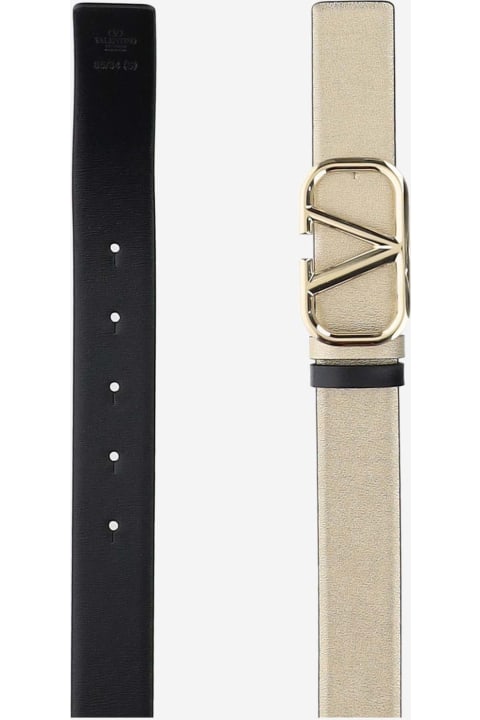 Valentino Garavani Accessories for Women Valentino Garavani 30mm Vlogo Signature Reversible Leather Belt