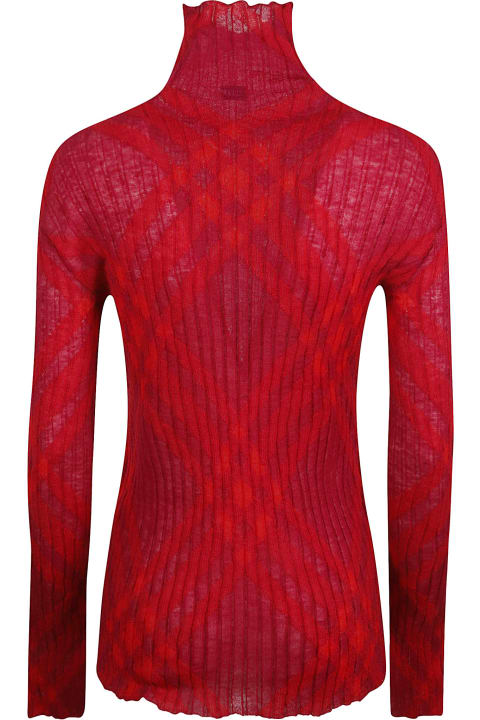 Burberry Sale for Women Burberry Ribbed Printed Jumper