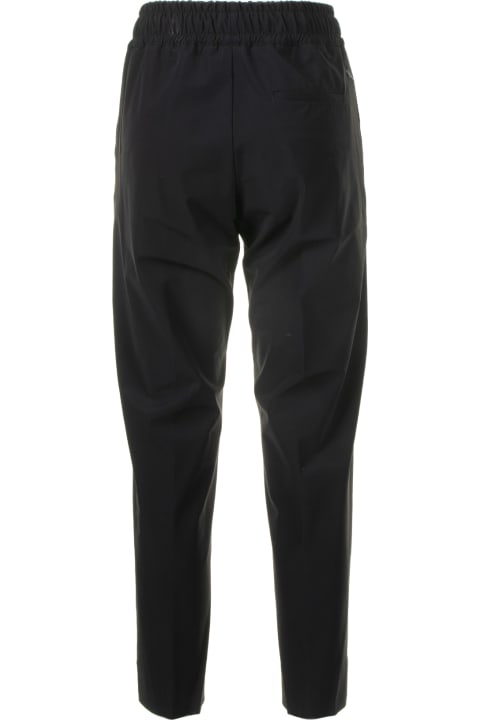 Cruna Pants & Shorts for Women Cruna Cecile Black Trousers With Elastic