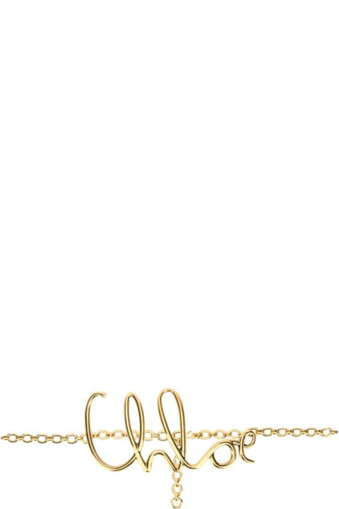 Chloé Gold Metal Large Chloã¨ Belt