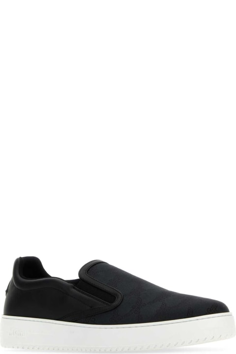 MCM Sneakers for Women MCM Black Canvas And Leather Neo Terrain Slip Ons