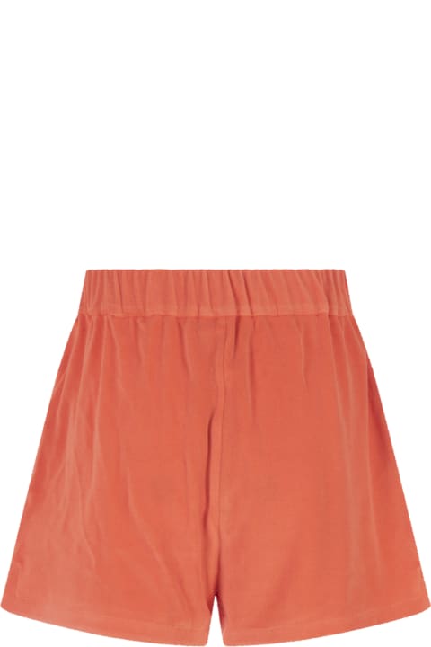 Moncler Clothing for Women Moncler Orange Terry Shorts