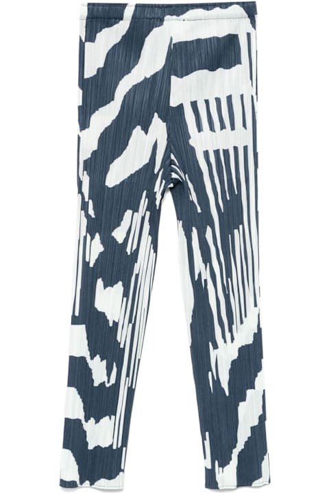 Pleats Please Issey Miyake for Men Pleats Please Issey Miyake Printed Pleated Trousers
