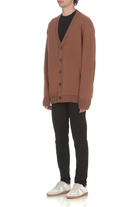 Sweaters for Men Maison Margiela Wool, Linen And Cotton Cardigan
