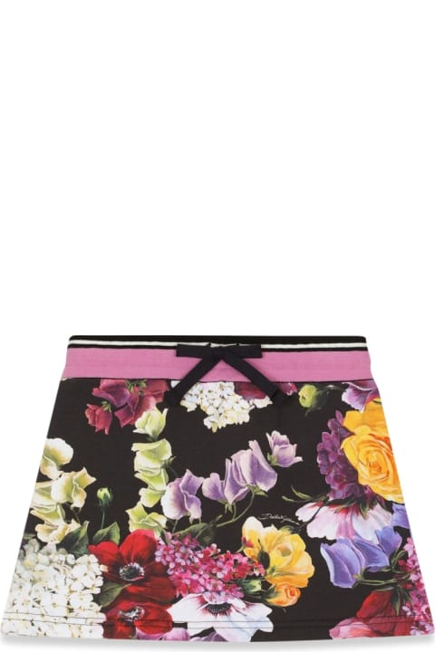 Dolce & Gabbana Bottoms for Girls Dolce & Gabbana Hydrangea Skirt.