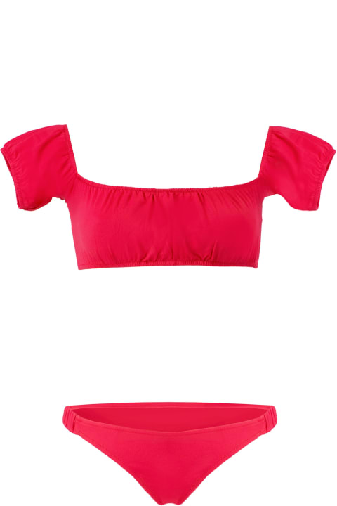 Swimwear for Women MC2 Saint Barth Off-shoulder Red Bikini