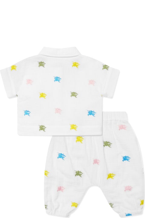 Burberry Bodysuits & Sets for Baby Girls Burberry Burberry Kids Dresses White