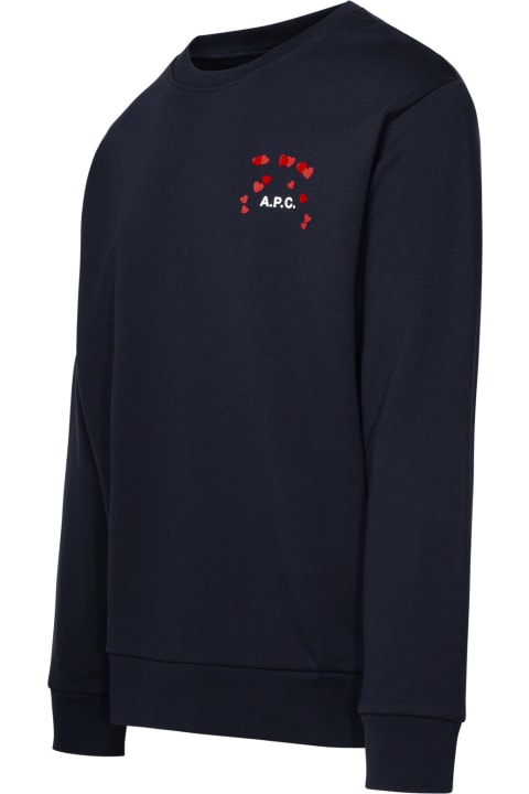 A.P.C. Fleeces & Tracksuits for Women A.P.C. Logo Printed Crewneck Sweatshirt