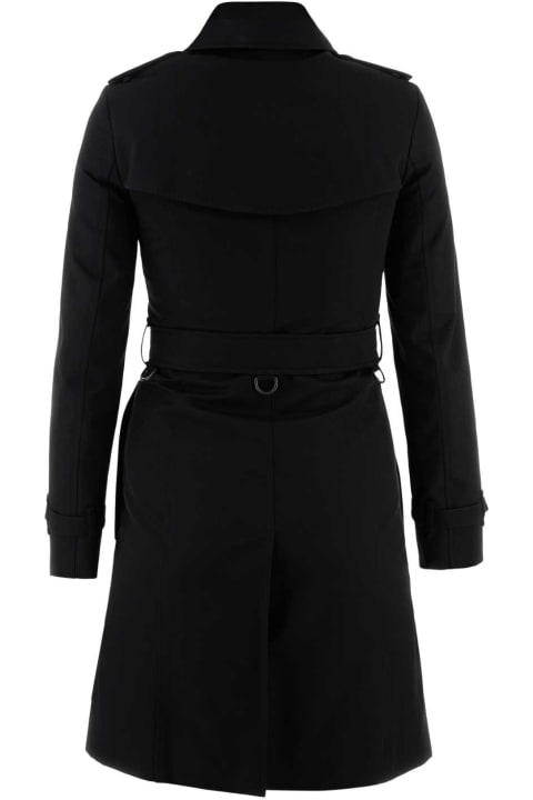 Coats & Jackets for Women Burberry Black Cotton Trench Coat