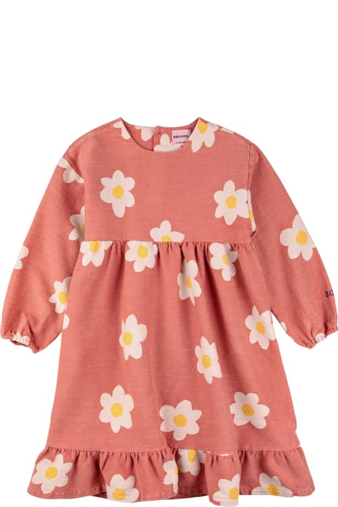 Dresses for Girls Bobo Choses Pink Dress For Girl With Daisies