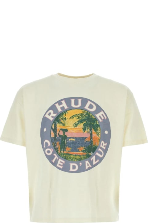 Rhude for Men Rhude Sand Cotton Lago T-shirt
