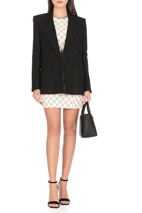 Elisabetta Franchi Coats & Jackets for Women Elisabetta Franchi Linen Blend Blazer
