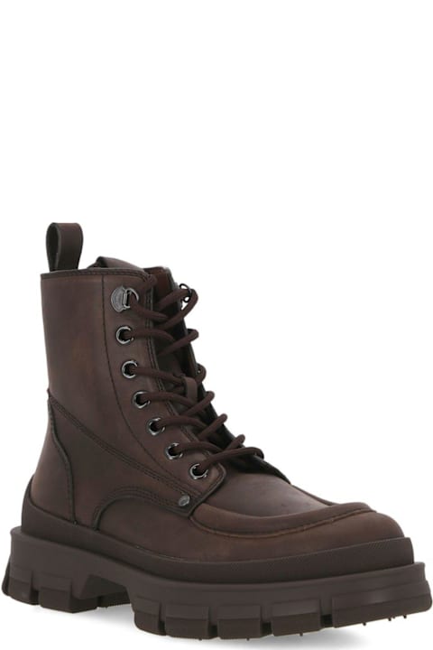 آخر صيحات الموضة من القسم الرجالي Moncler Hevea City Lace-up Boots