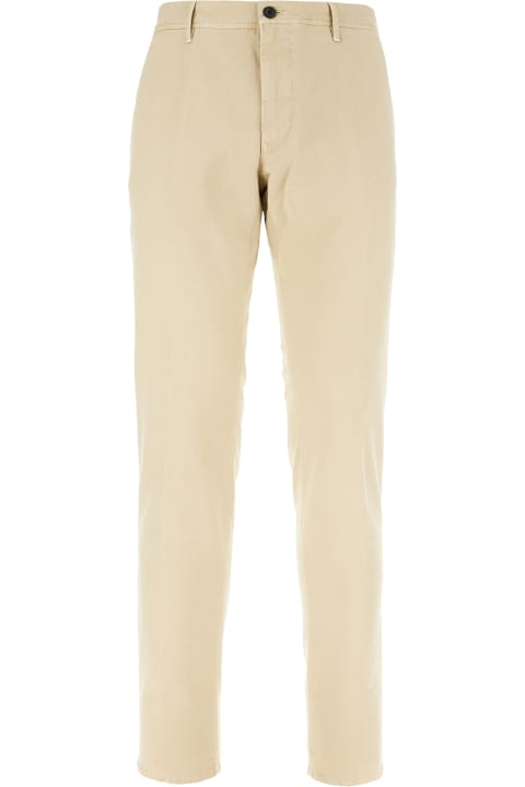 Incotex Clothing for Men Incotex Beige Stretch Cotton Pants
