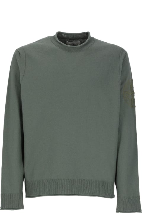 Fleeces & Tracksuits for Men Stone Island Logoed Cotton Sweater