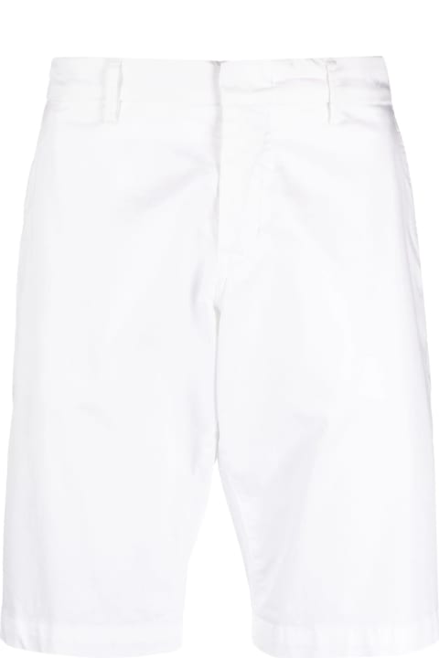 Fay Pants for Men Fay White Stretch Cotton Shorts