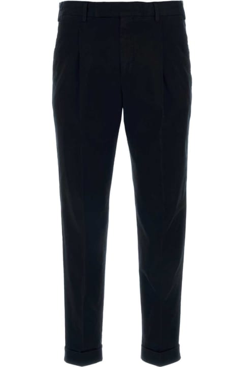PT01 Clothing for Men PT01 Black Stretch Cotton Pant