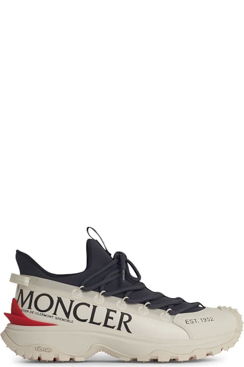 Moncler أحذية سنيكرز لـ القسم الرجالي Moncler 'trailgrip' Navy Polyester Blend Sneakers