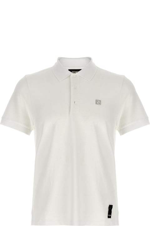 Topwear for Men Fendi Ff Metallic Logo Polo Shirt