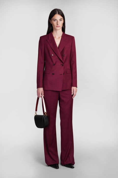 Suits for Women Tagliatore 0205 T Parigi10bad In Bordeaux Polyester