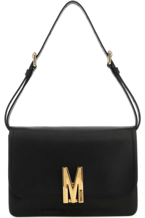 Moschino for Women Moschino Black Leather M Bag Shoulder Bag