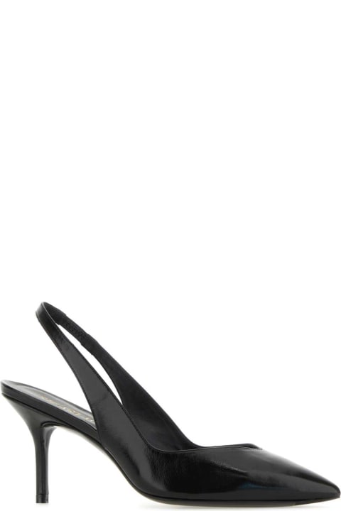 High-Heeled Shoes for Women Stuart Weitzman Black Leather Eva Pumps
