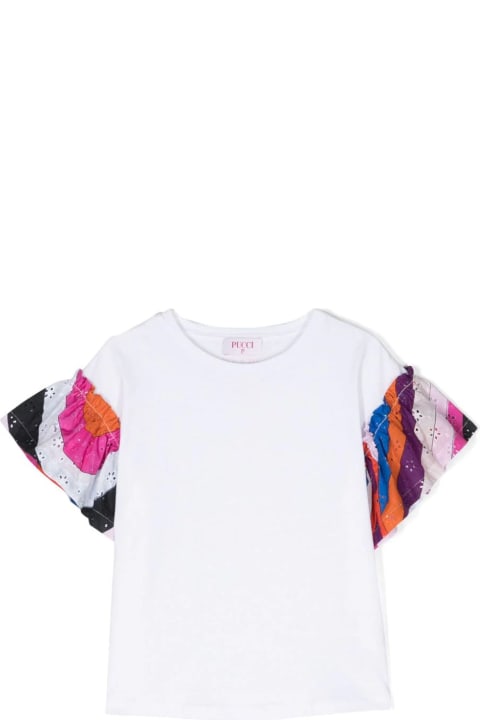 Pucci for Kids Pucci Emilio Pucci T-shirts And Polos White