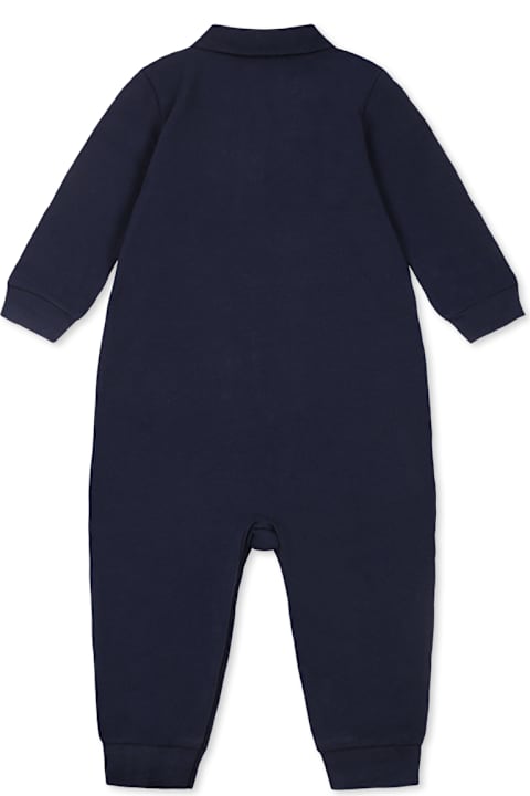 Ralph Lauren Bodysuits & Sets for Baby Girls Ralph Lauren Blue Babygrow For Baby Boy With Polo Bear