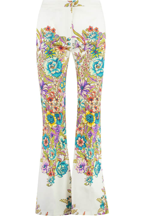 Etro for Women Etro Multicolour Bouquet Print Trousers