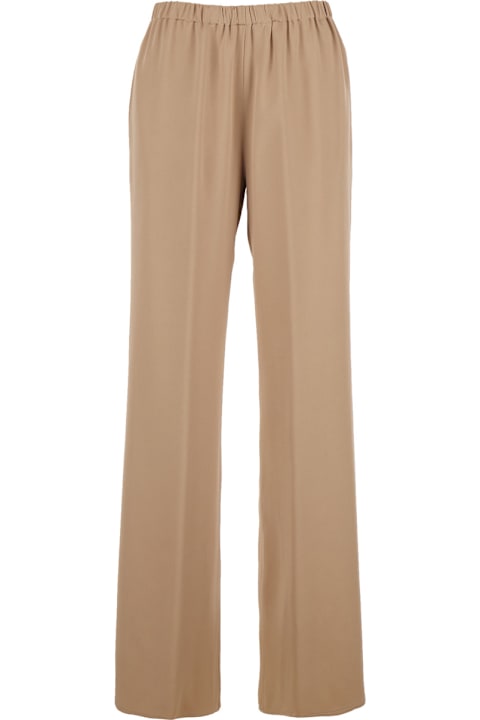 Antonelli for Kids Antonelli 'tiene' Beige Pants With Elastic Waist In Viscose Blend Woman