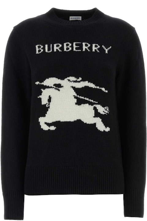Burberry Black Wool Blend Sweater