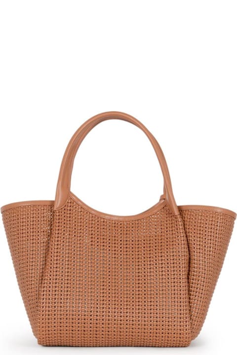 Emporio Armani Totes for Women Emporio Armani Logo Charm Interwoven Large Shopper Bag