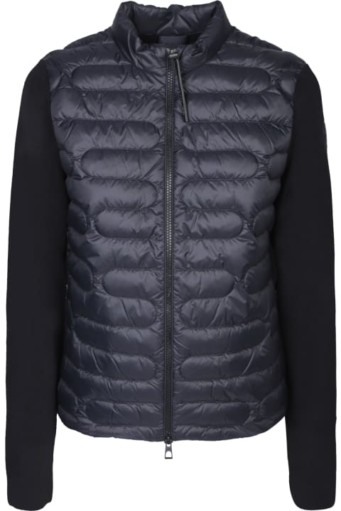 Moncler Clothing for Women Moncler Padded Nylon And Knit Cardigan