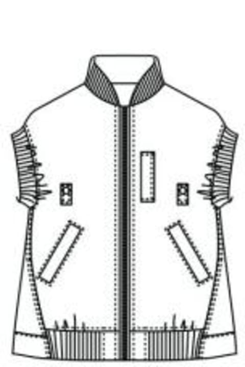 Sacai Coats & Jackets for Women Sacai Nylon Twill Vest